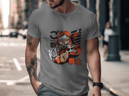 Modern Anime Warrior Graphic Tee Product