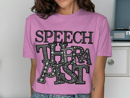 Speech Therapist Graphic T-shirt for SLP Enthusiasts
