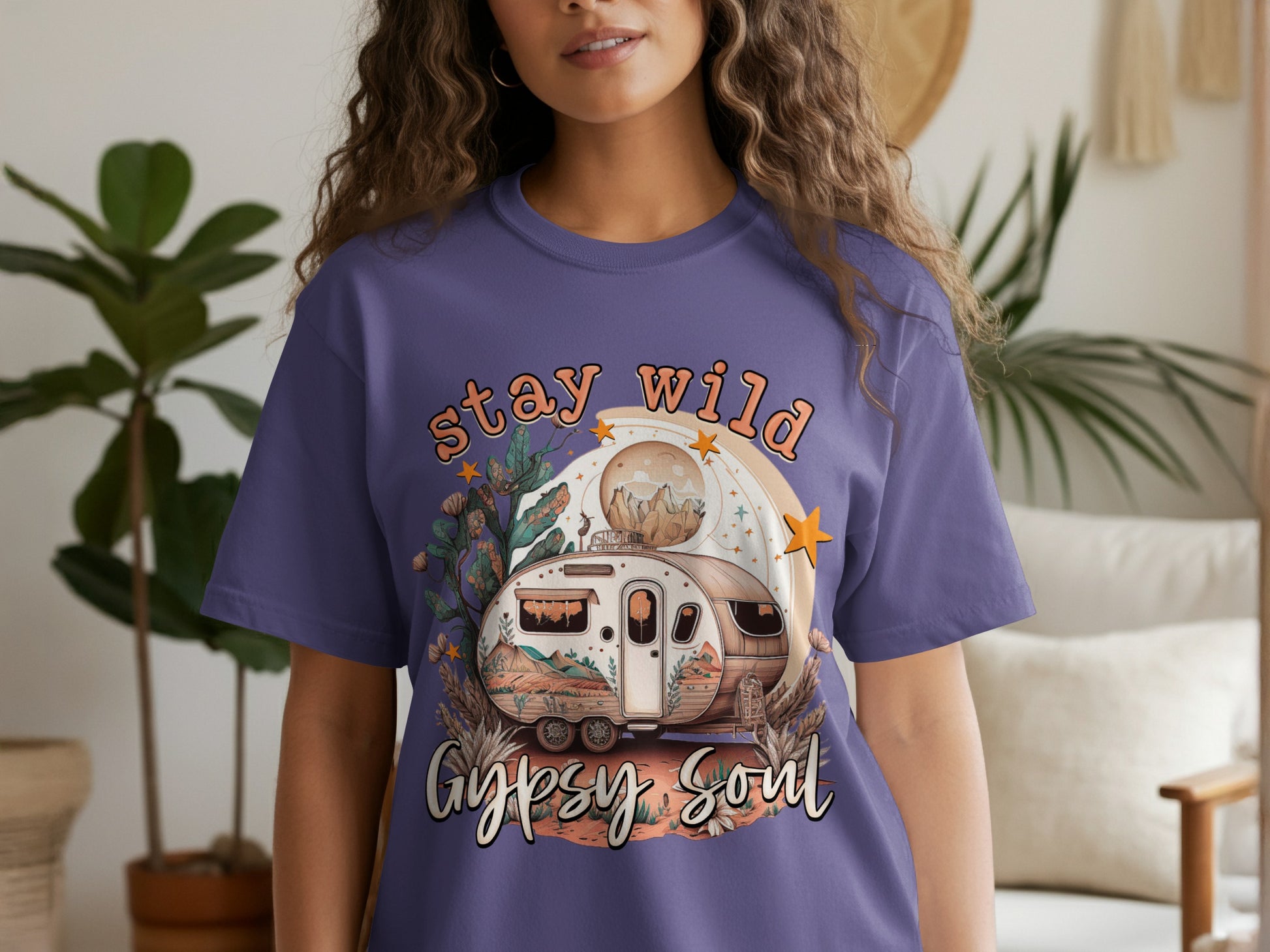Stay Wild Gypsy Soul Graphic Tee Perfect for Adventurers