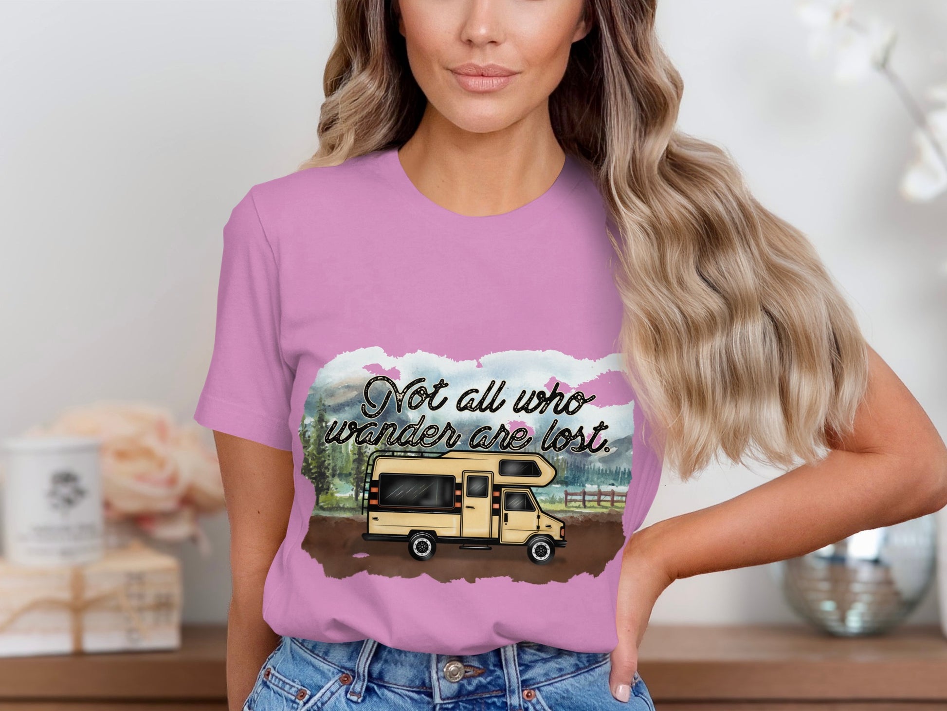 Not All Who Wander Are Lost RV Camping T-shirt