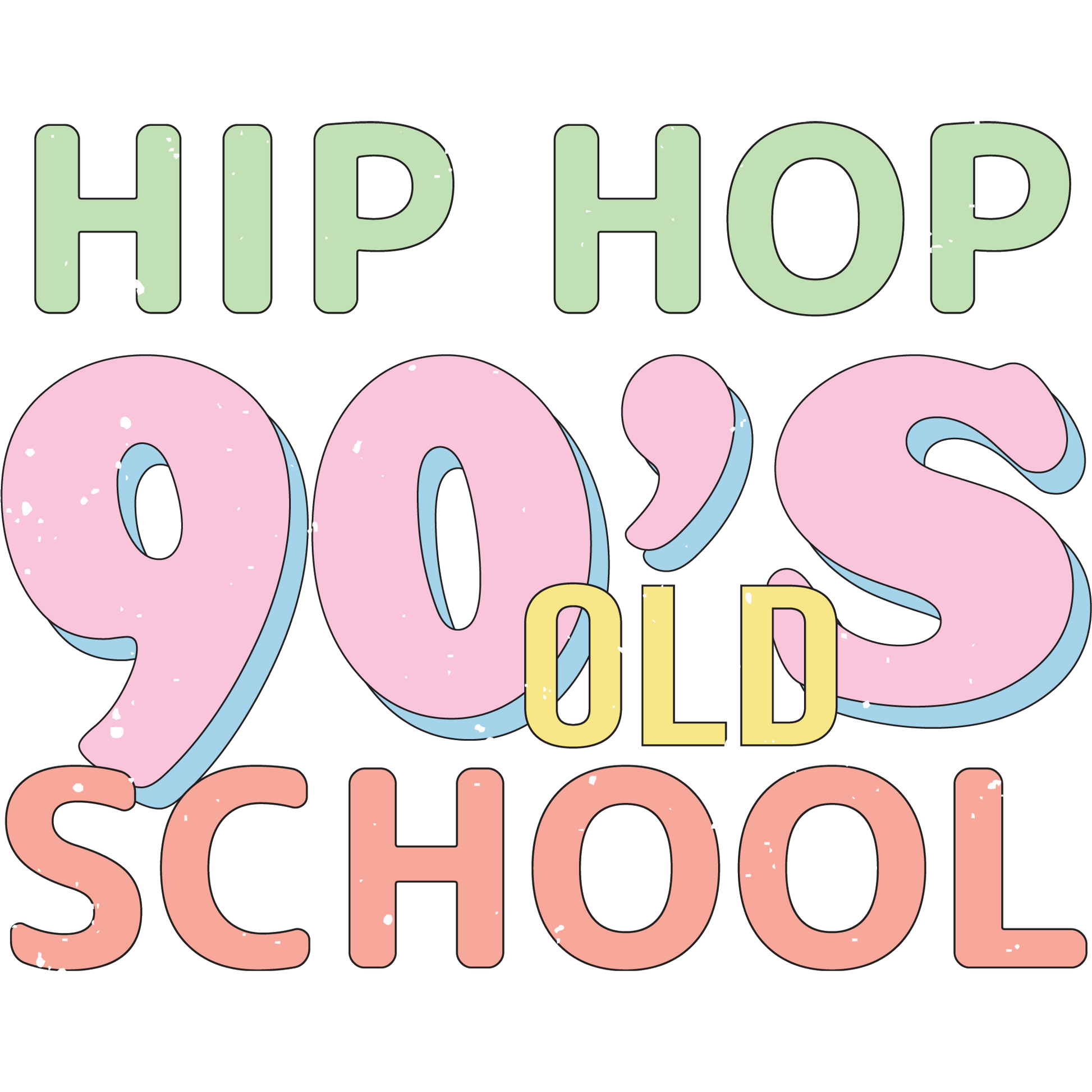 Hip Hop 90's Old School Vintage Style Graphic product