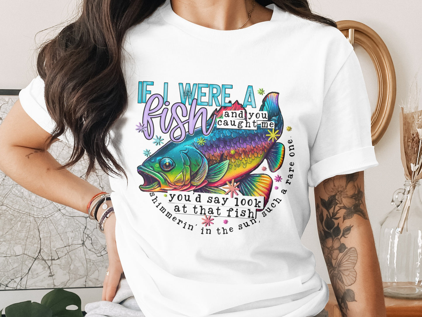 If I Were A Fish And You Caught Me Cute Fish T-Shirt