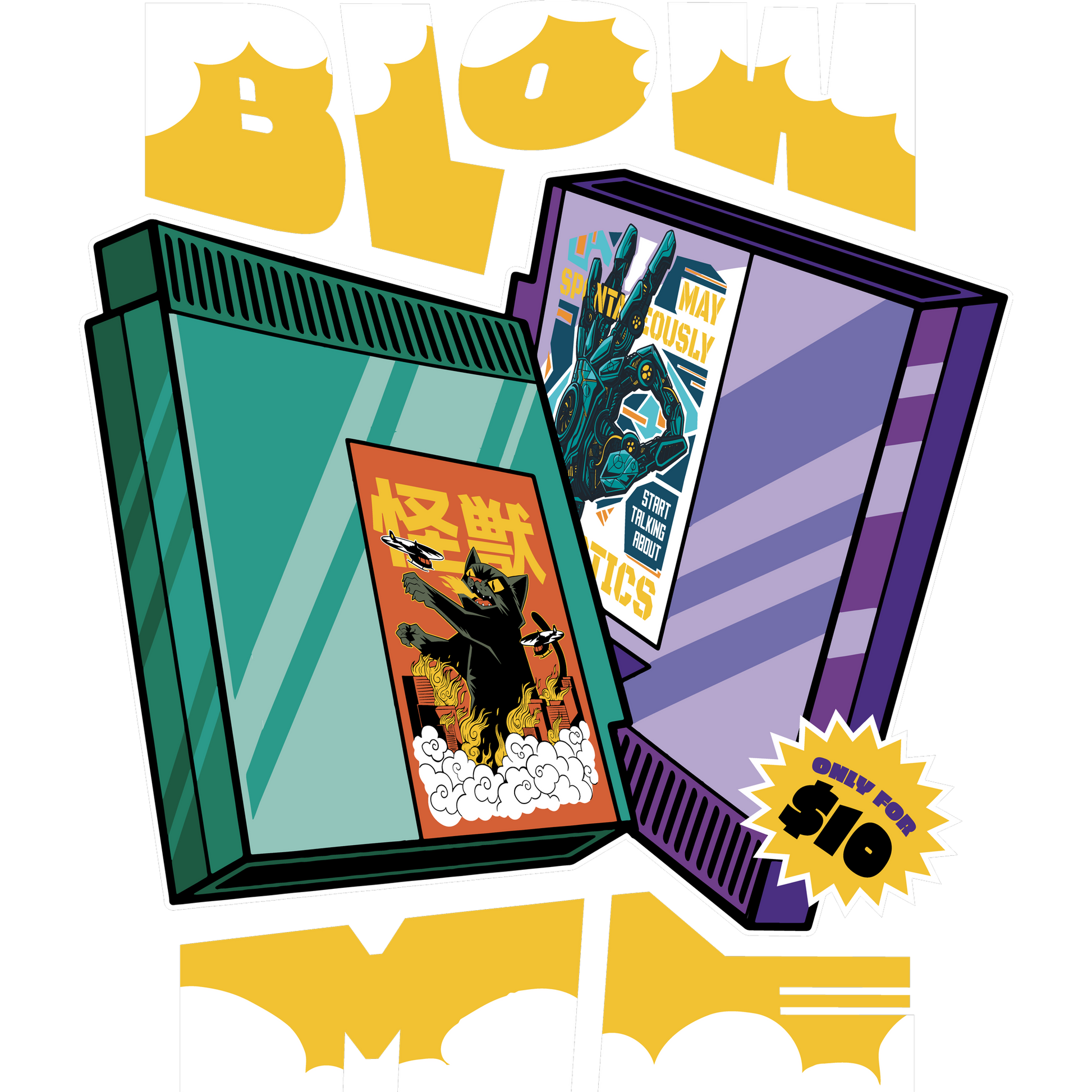 Vintage Comic Book Posters with Discount Offer Artwork