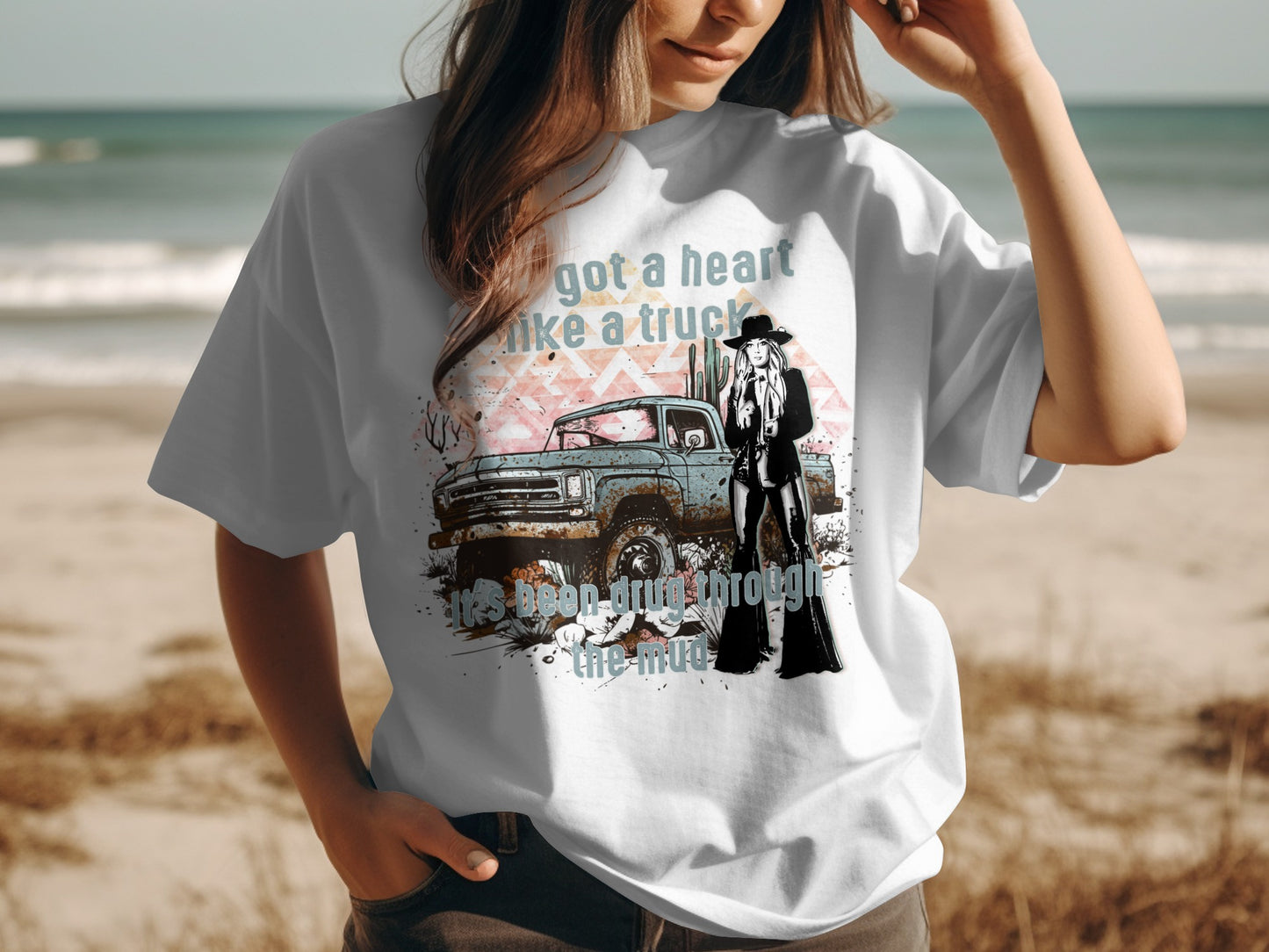 Heart Like A Truck Graphic T-Shirt for Women