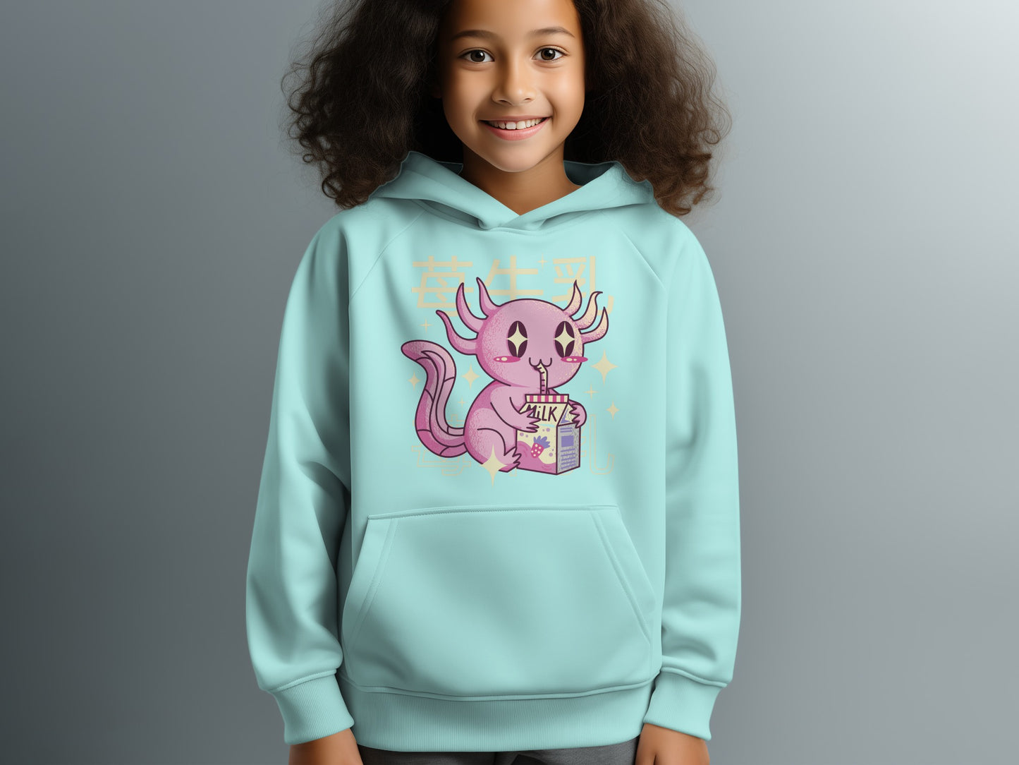 Cute Manga Style Cartoon Hoodie With Kawaii Design