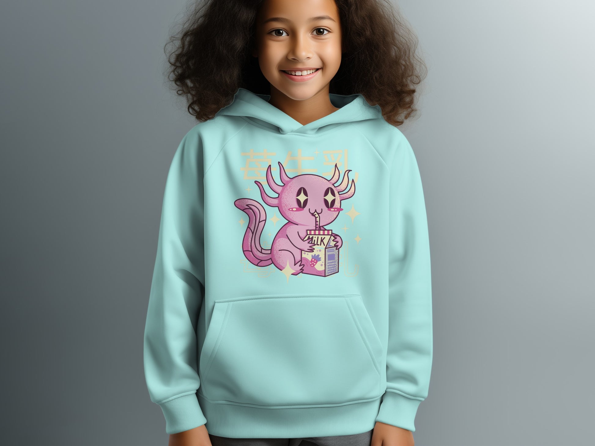 Cute Manga Style Cartoon Hoodie With Kawaii Design