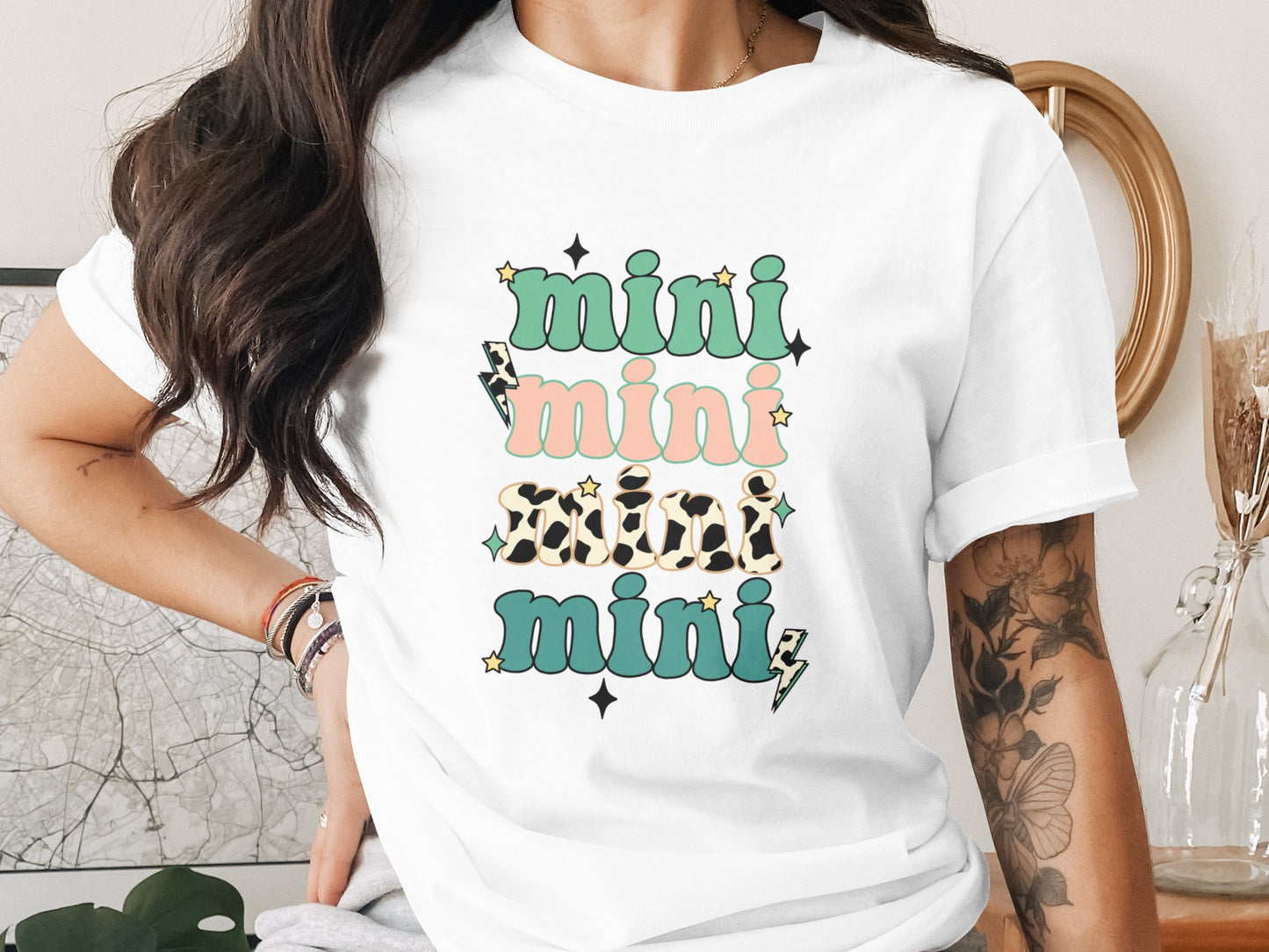 Fun Colorful Mini Themed Graphic T-Shirt for Kids