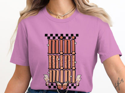 Pink Mini Butterfly Graphic Tee Shirt