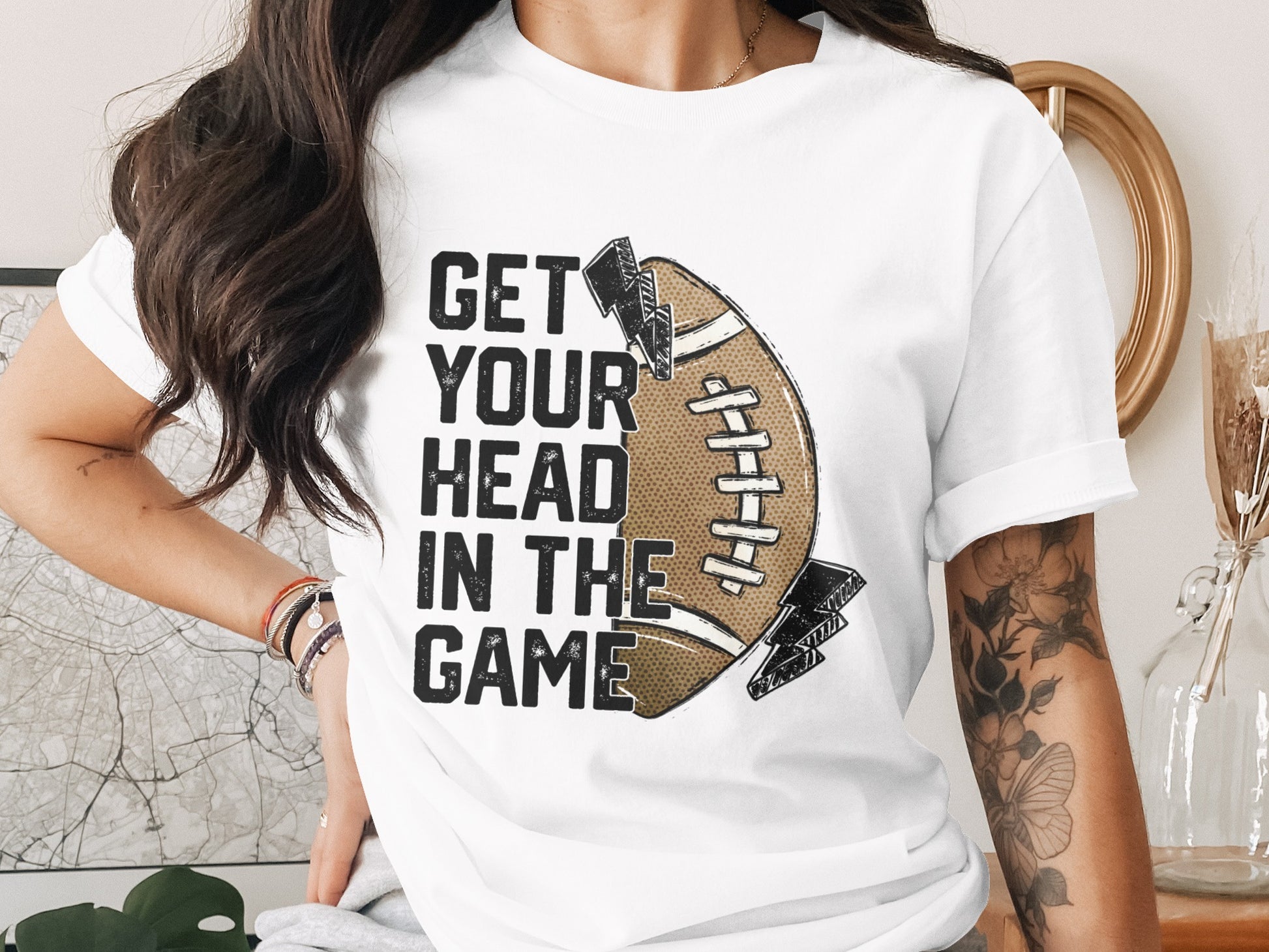 Get Your Head In The Game Football T-shirt