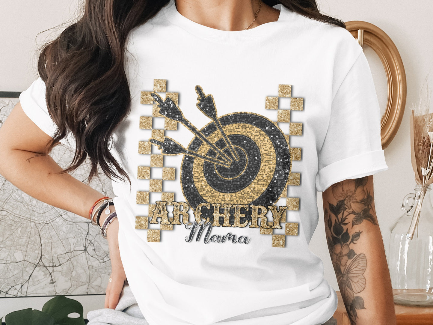 Archery Mama Target Graphic Tee for Women