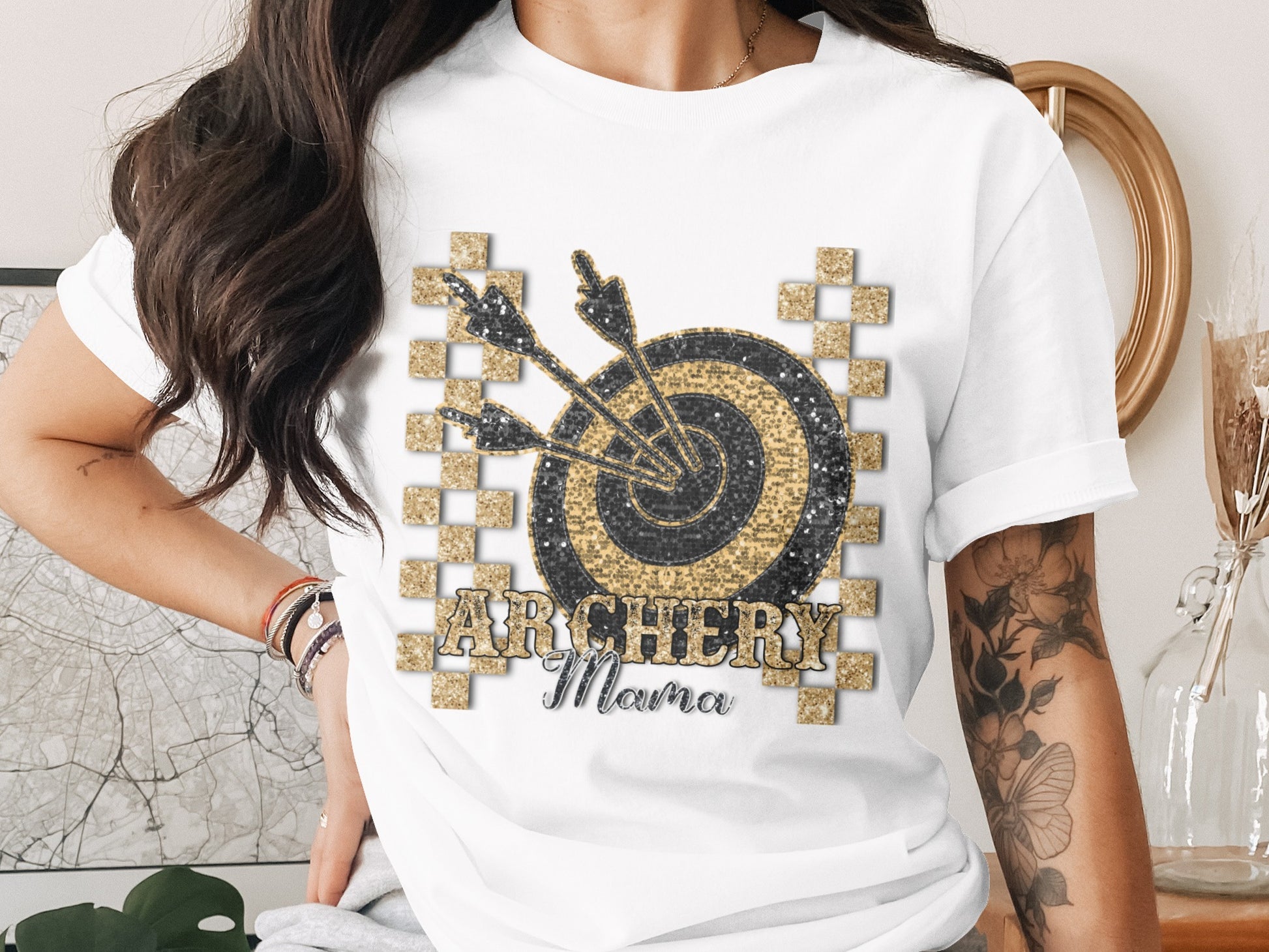 Archery Mama Target Graphic Tee for Women