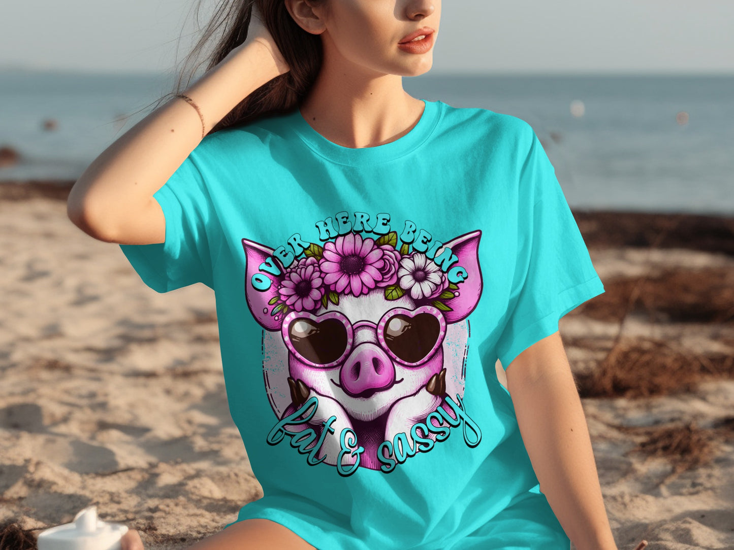 Over Here Being Pate Sassy Printed Shirt