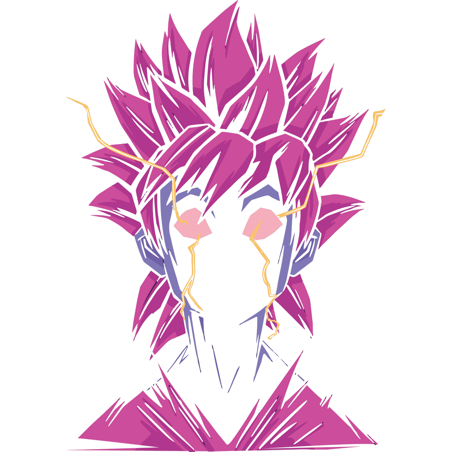 Electrifying Anime Character Design Art Print