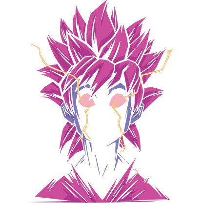 Electrifying Anime Character Design Art Print