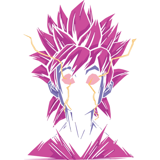 Electrifying Anime Character Design Art Print
