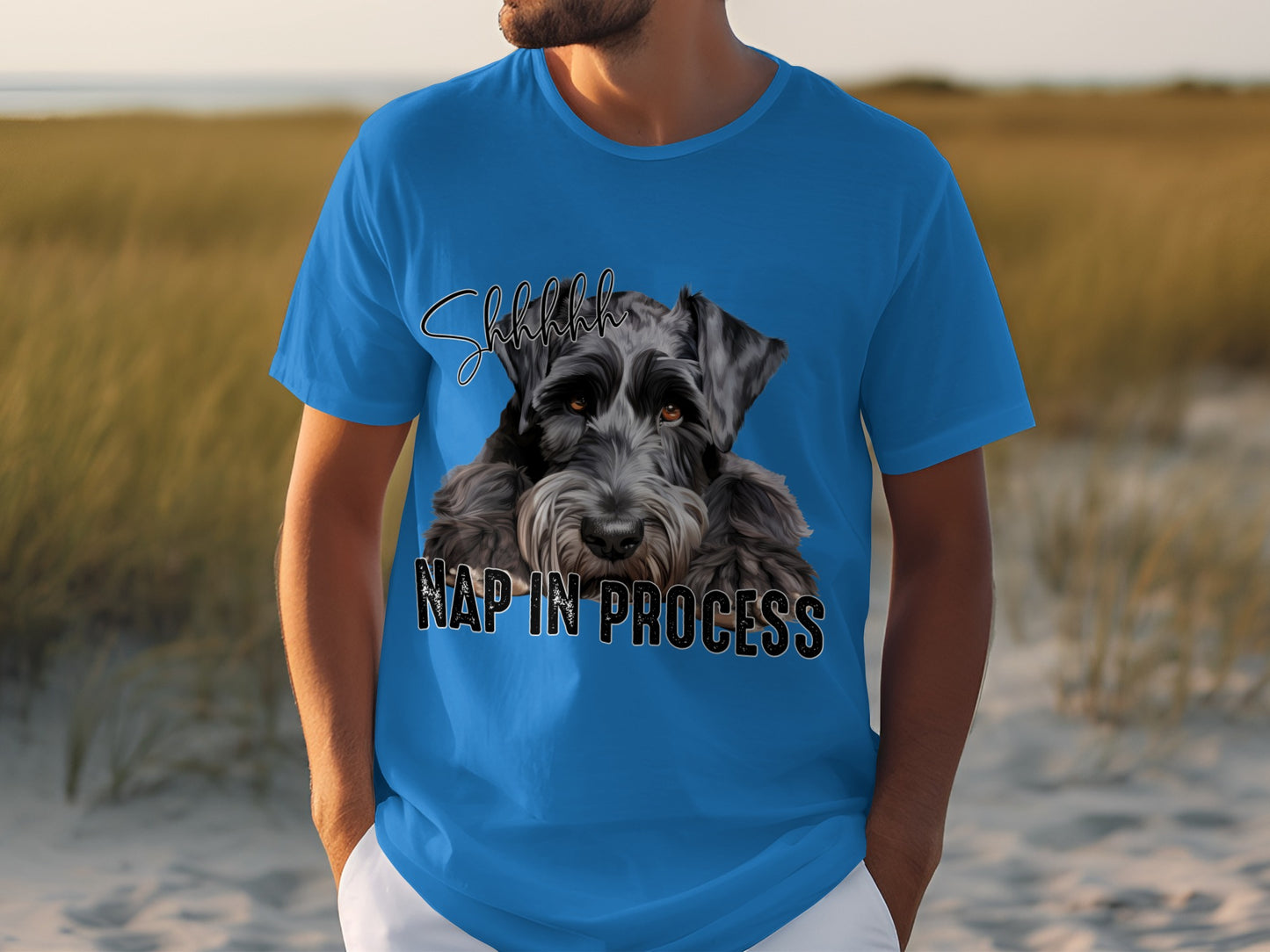 Shhh Nap In Process Puppy Graphic T-Shirt
