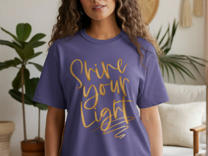 Shine Your Light Graphic Tee Shirt