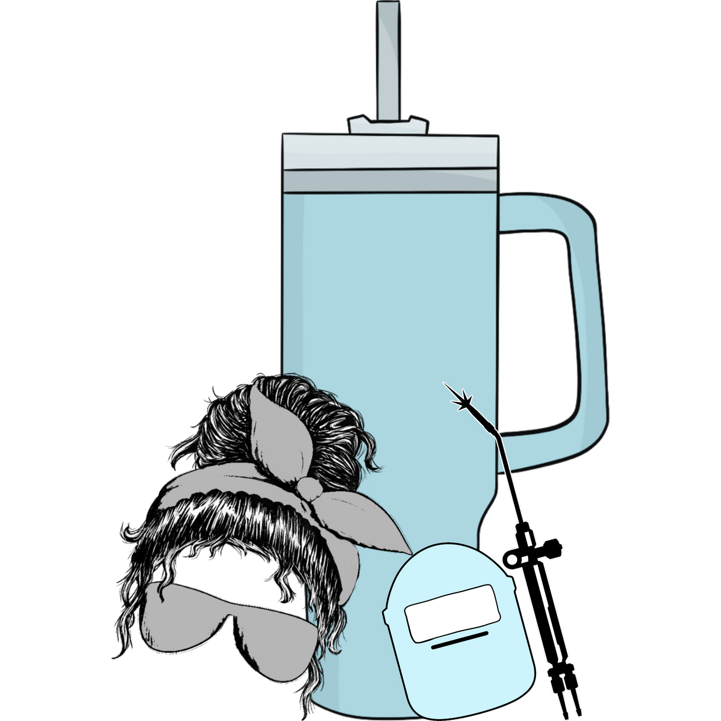 Trendy Insulated Travel Mug with Fun Accessories