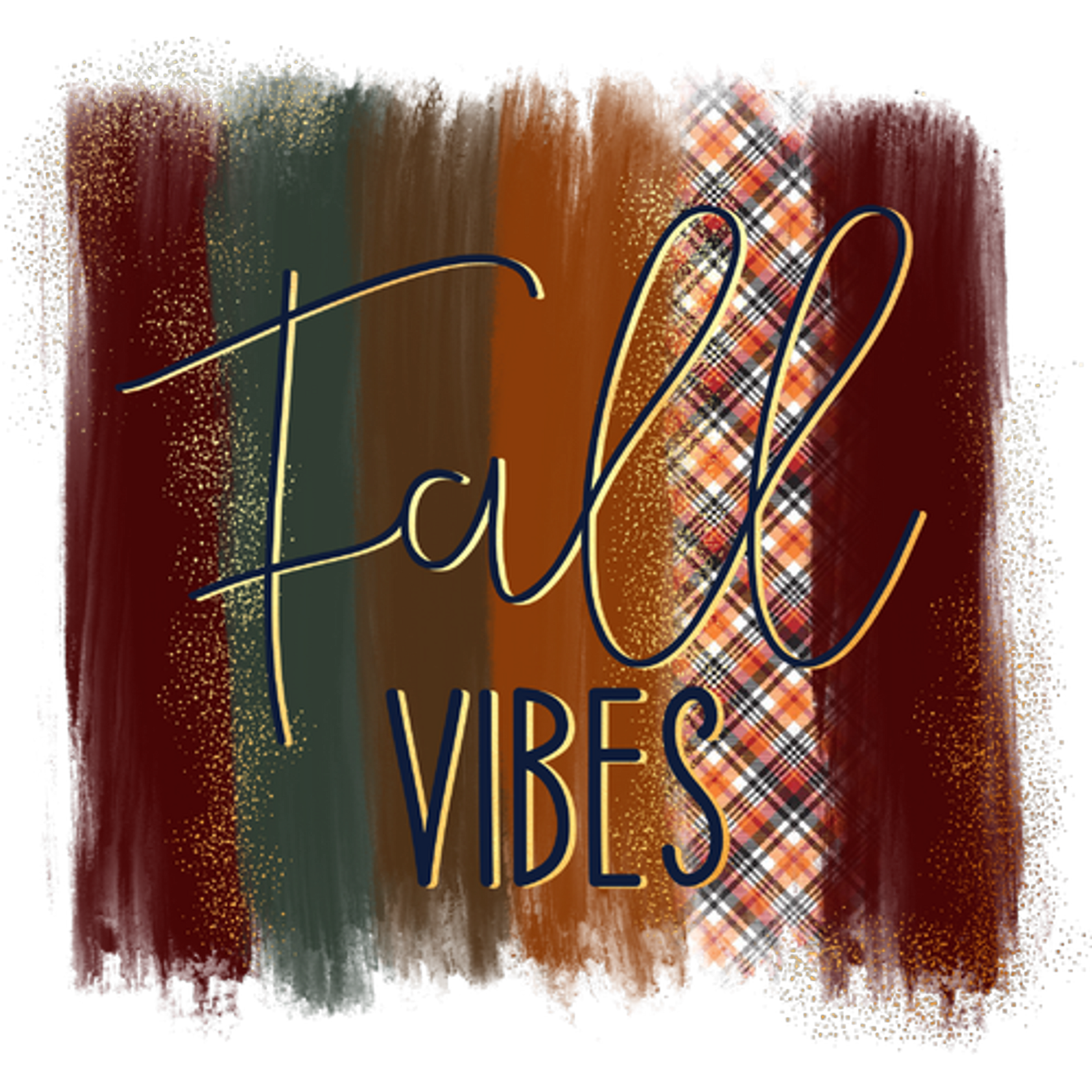 Fall Vibes Design Colorful Seasonal Artwork