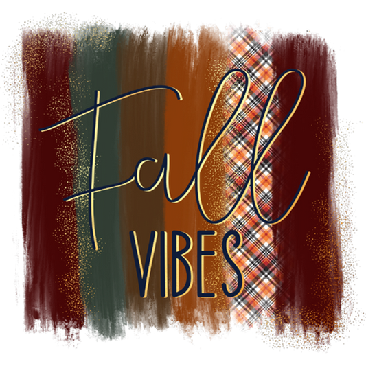 Fall Vibes Design Colorful Seasonal Artwork