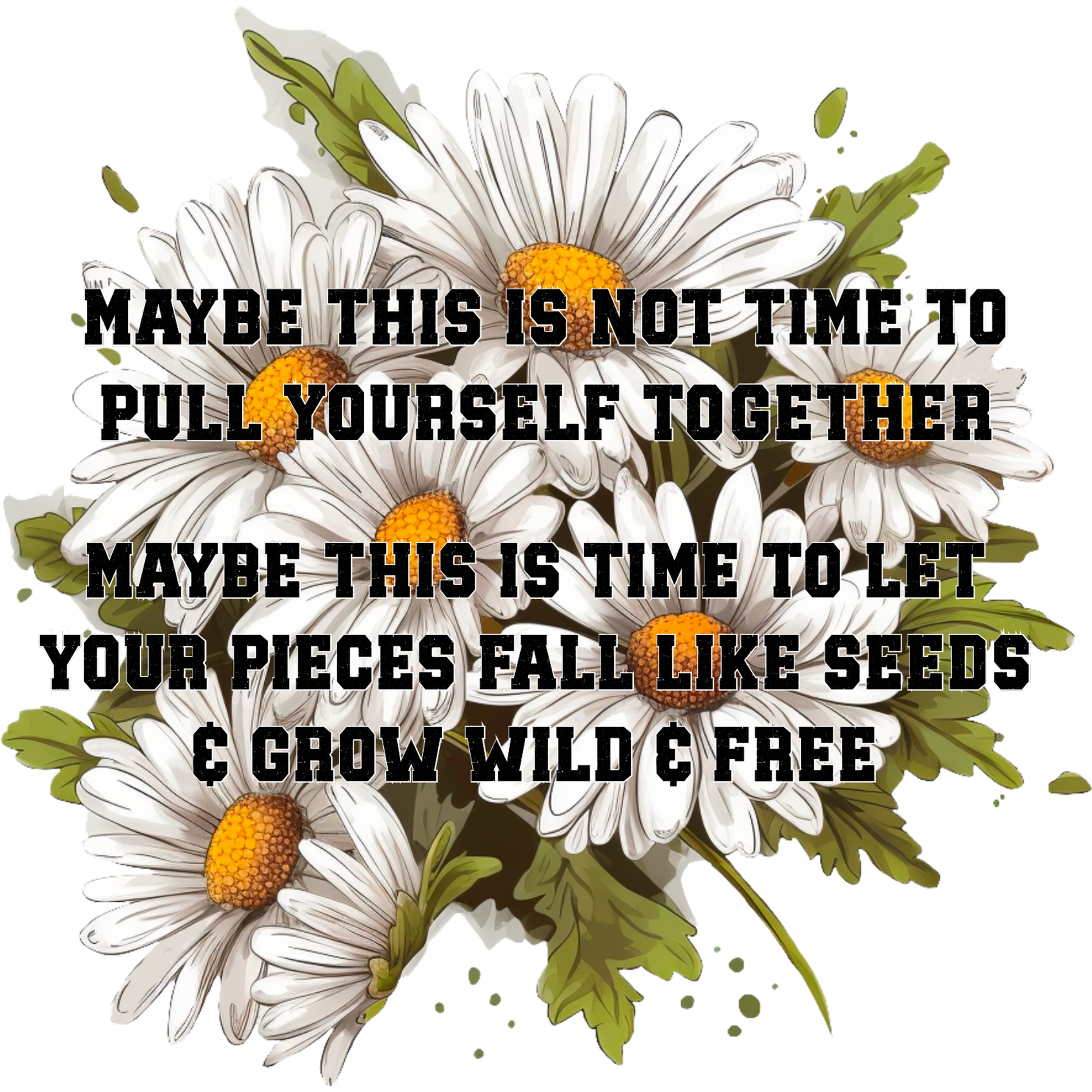 Motivational Wild and Free Floral Canvas Art