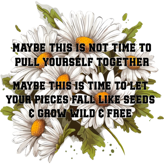 Motivational Wild and Free Floral Canvas Art
