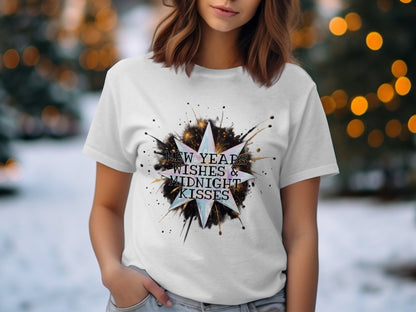 New Years Wishes and Midnight Kisses T-shirt