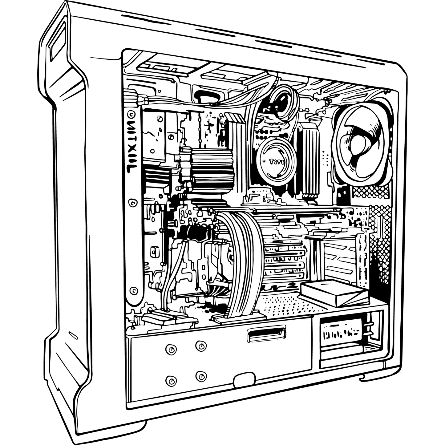 Advanced Gaming PC Case with Efficient Cooling System