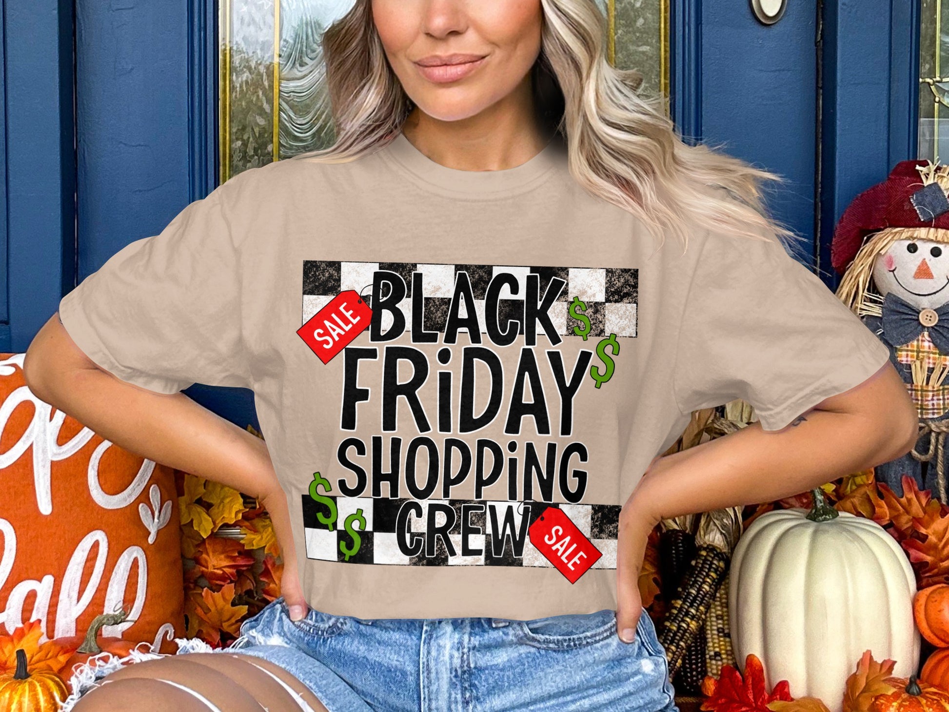 Black Friday Shopping Crew Short Sleeve Shirt