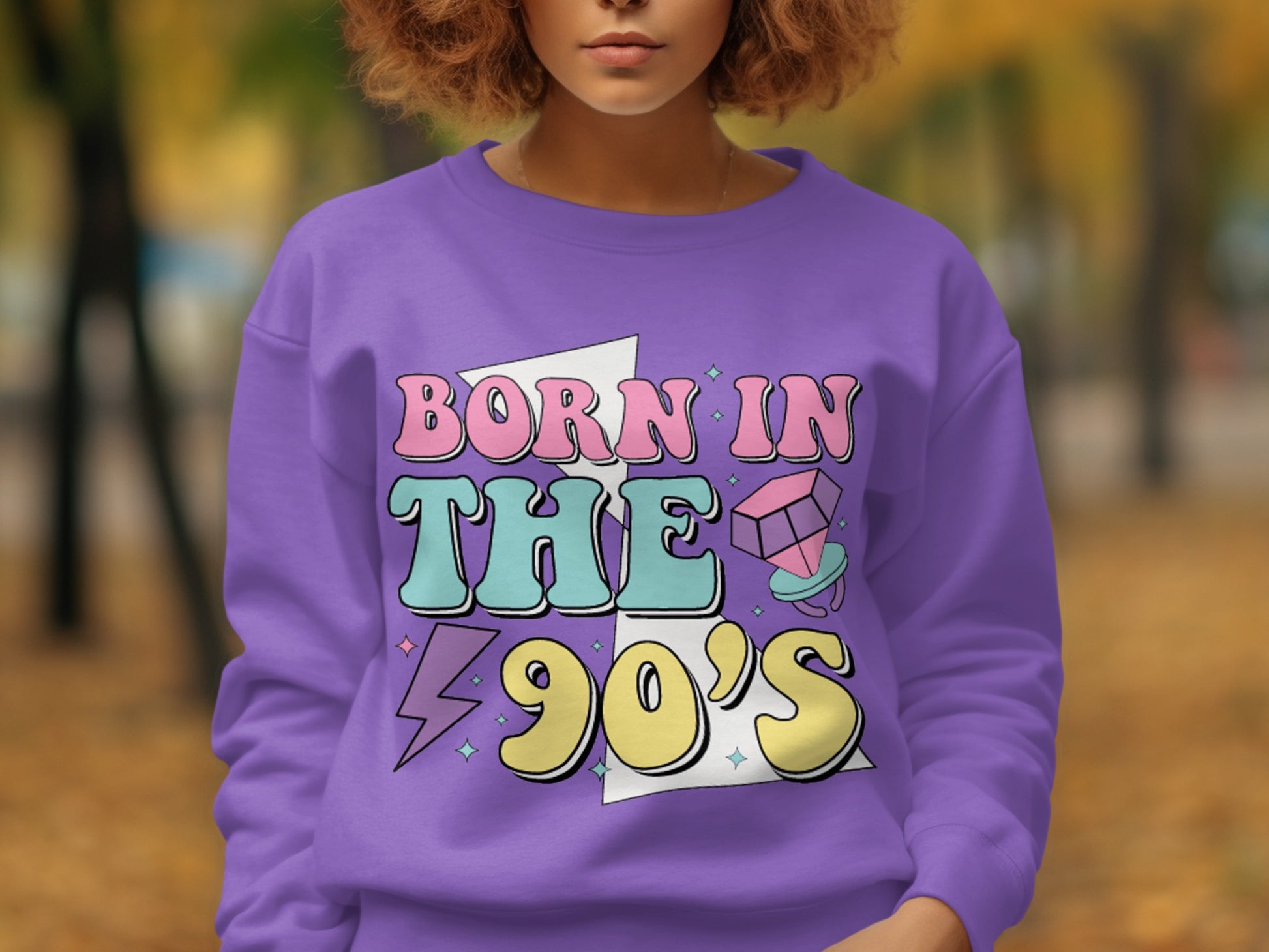 Born in the 90's Nostalgic Graphic Sweatshirt