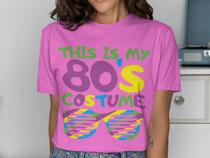 Vibrant 80s Costume Shirt Flashback Retro Top