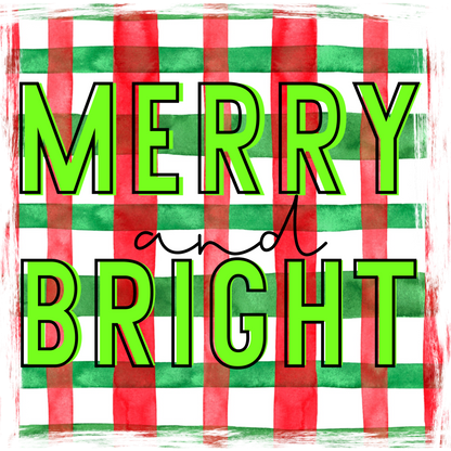Merry and Bright Christmas Decor Accessory