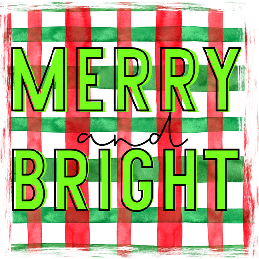 Merry and Bright Christmas Decor Accessory