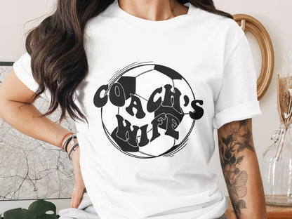 Coach's Wife Soccer Graphic Tee-Shirt