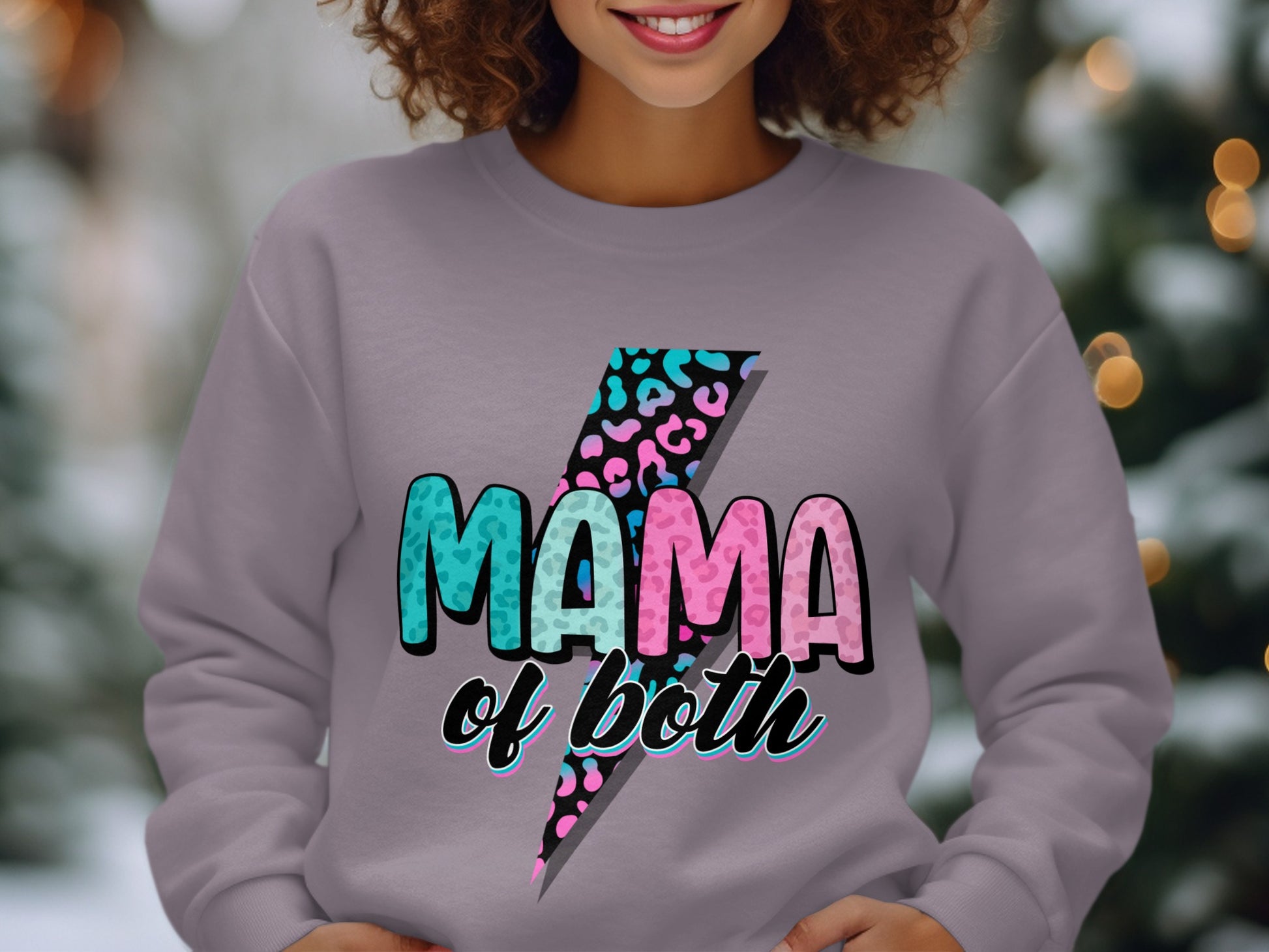 Mama of Both Graphic Sweatshirt