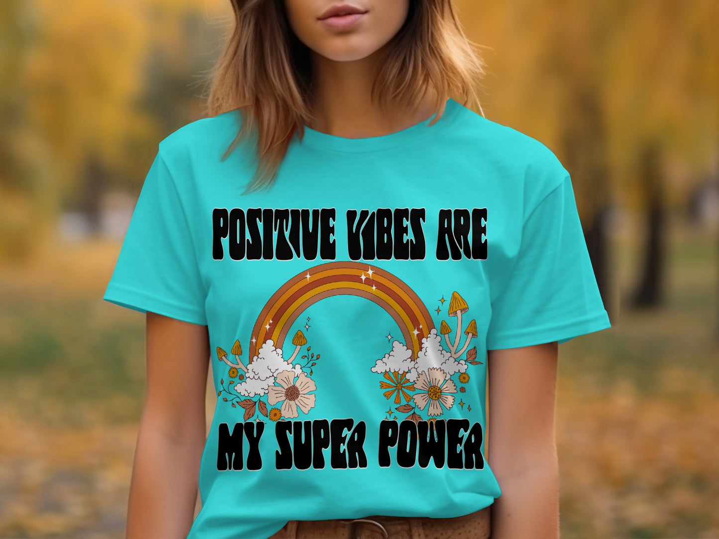 Positive Vibes Are My Super Power Graphic Tee