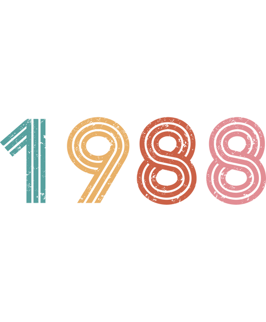 Vintage 1988 Year Design Retro Style Graphic product