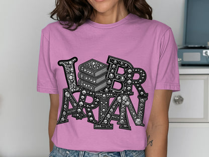 I Love Books Statement T-shirt for Library Lovers