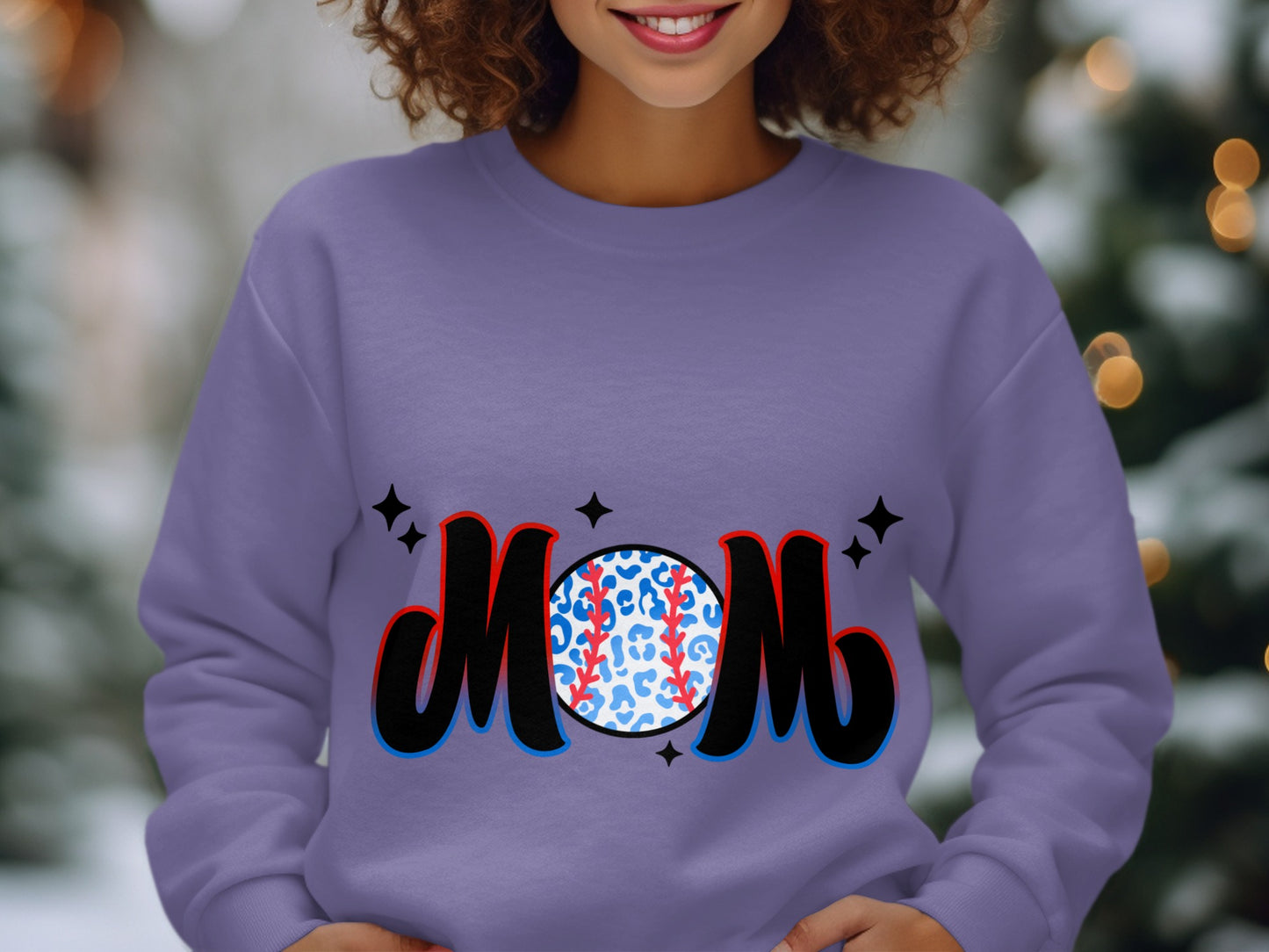 Festive Holiday Mom Themed Comfortable Sweatshirt