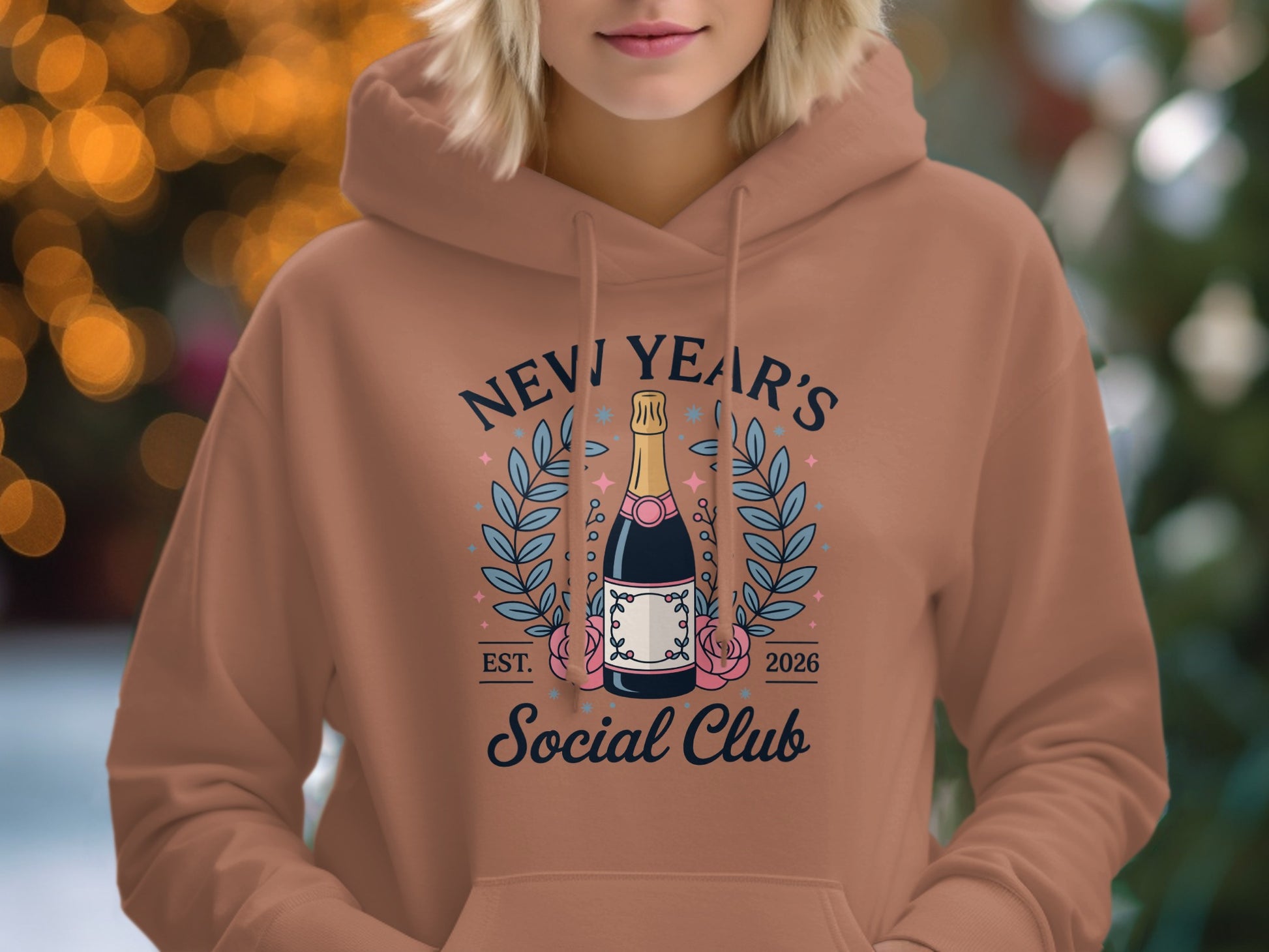 New Year's Social Club Hoodie Perfect for Celebrations