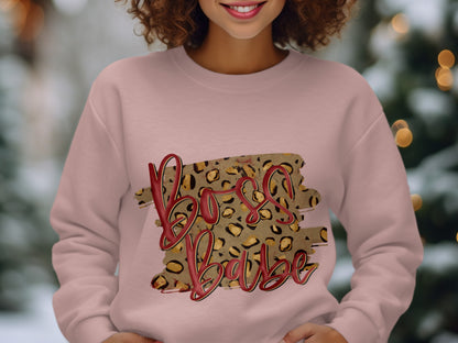 Bo So Babe stylish sweatshirt design blouse