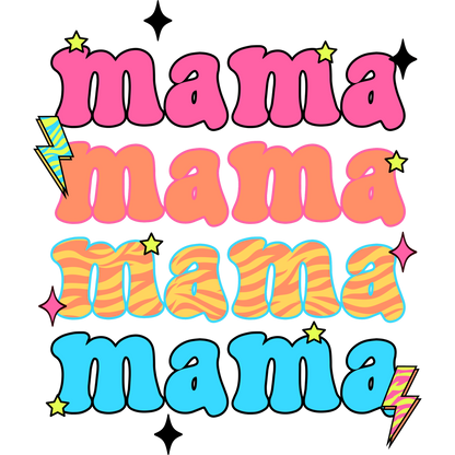 Bold Vibrant Mama Graphic Design Product