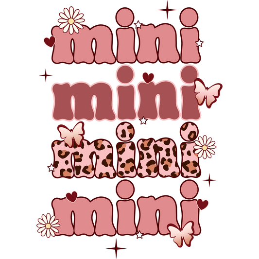 Trendy Pink and Leopard Print Mini Graphic Apparel