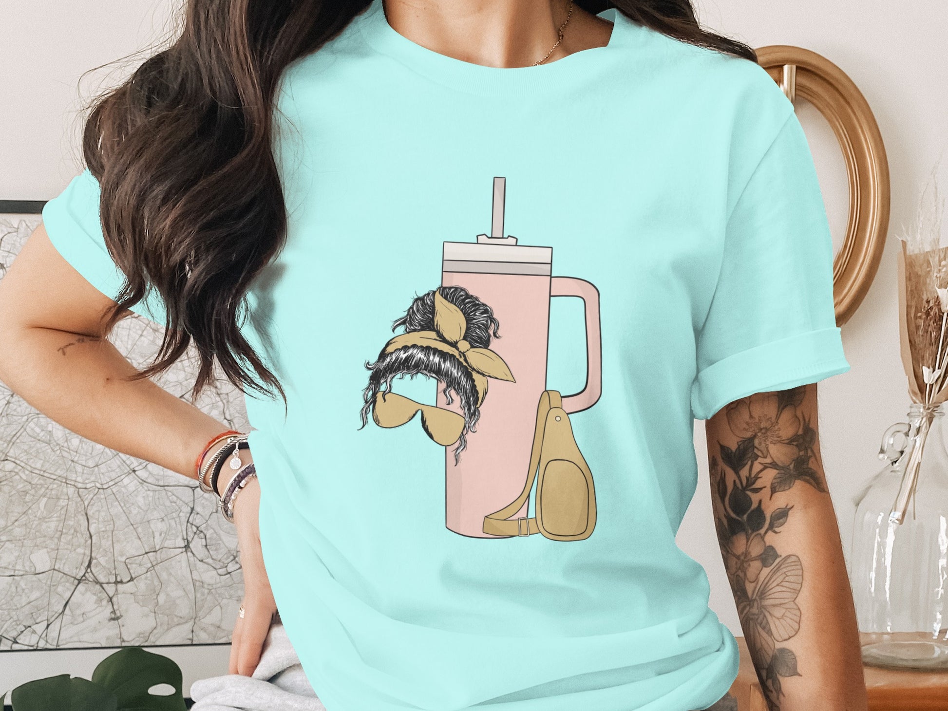Unique Shirt with Whimsical Character Illustration