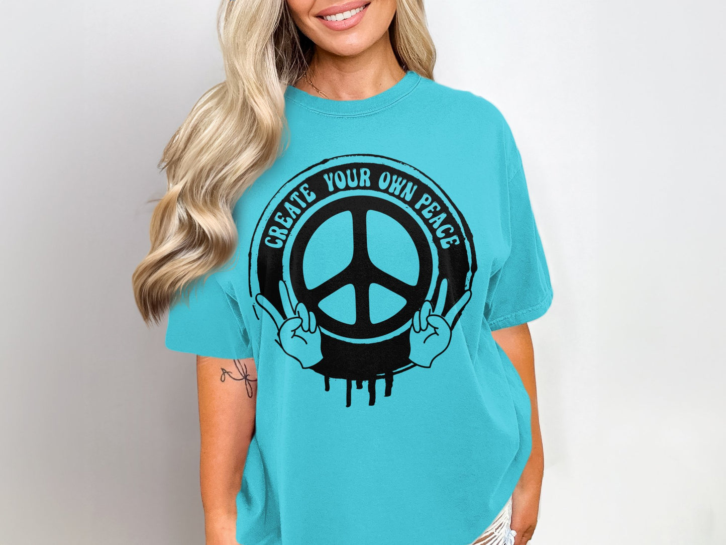 Create Your Own Peace Statement Graphic Tee