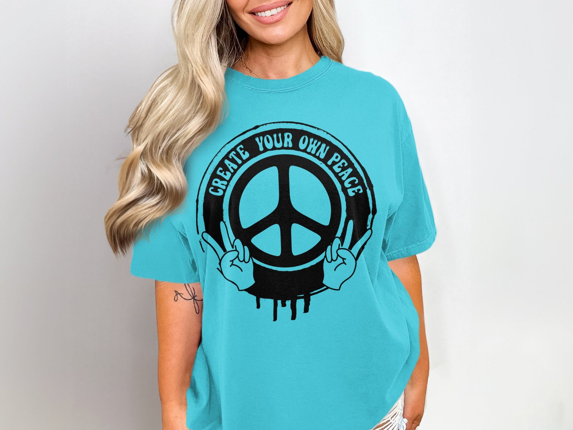 Create Your Own Peace Statement Graphic Tee