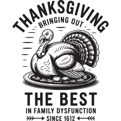 Funny Thanksgiving Dysfunction Humor Product Design