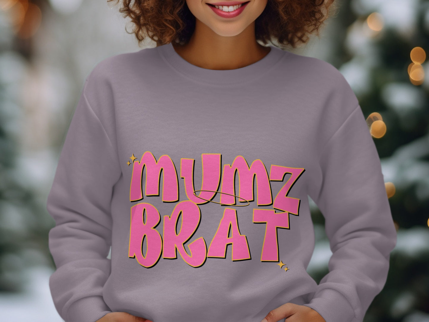 Mumz Brat Graphic Sweatshirt for Women