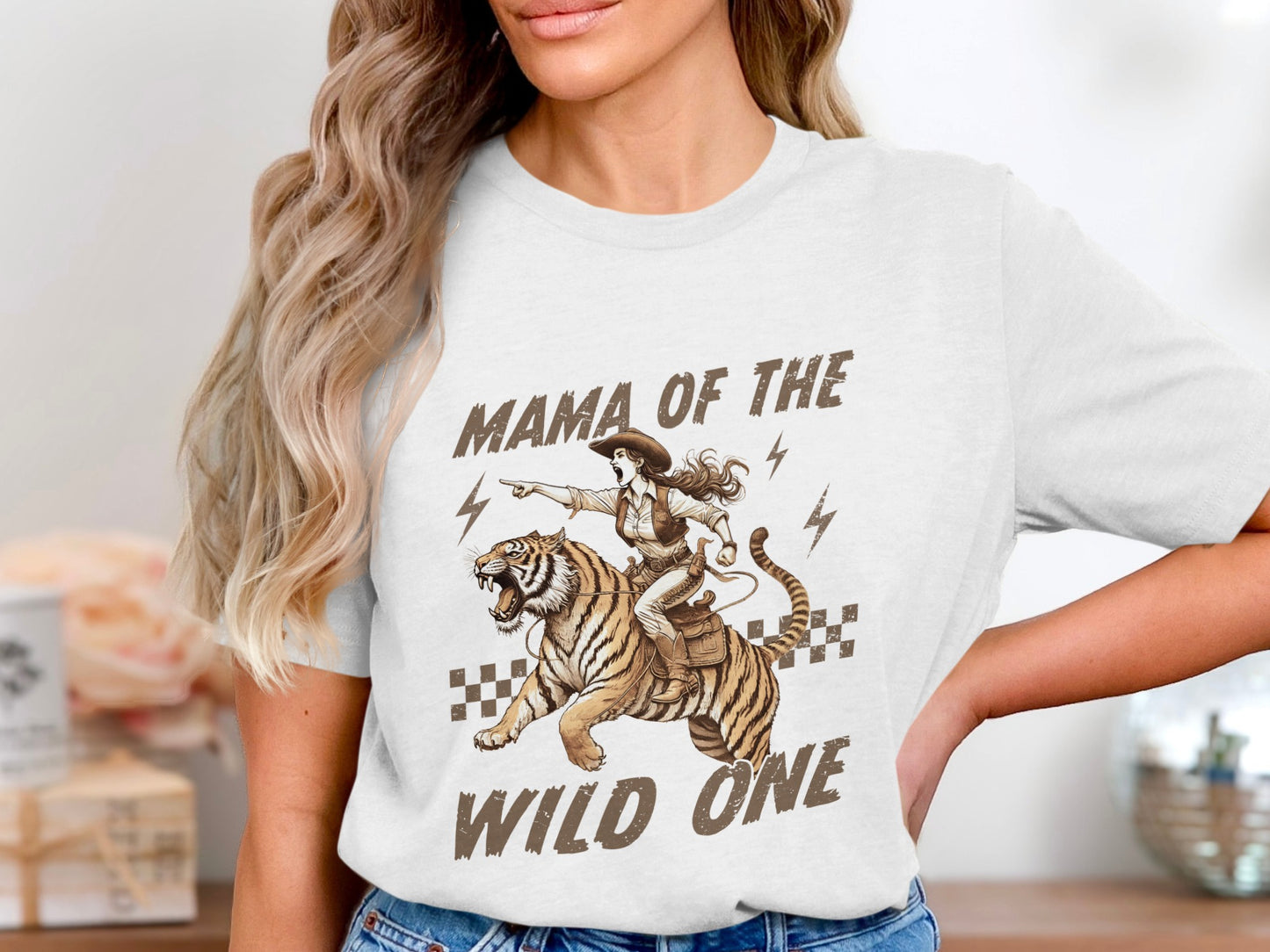 Mama of The Wild One Graphic T-Shirt Product