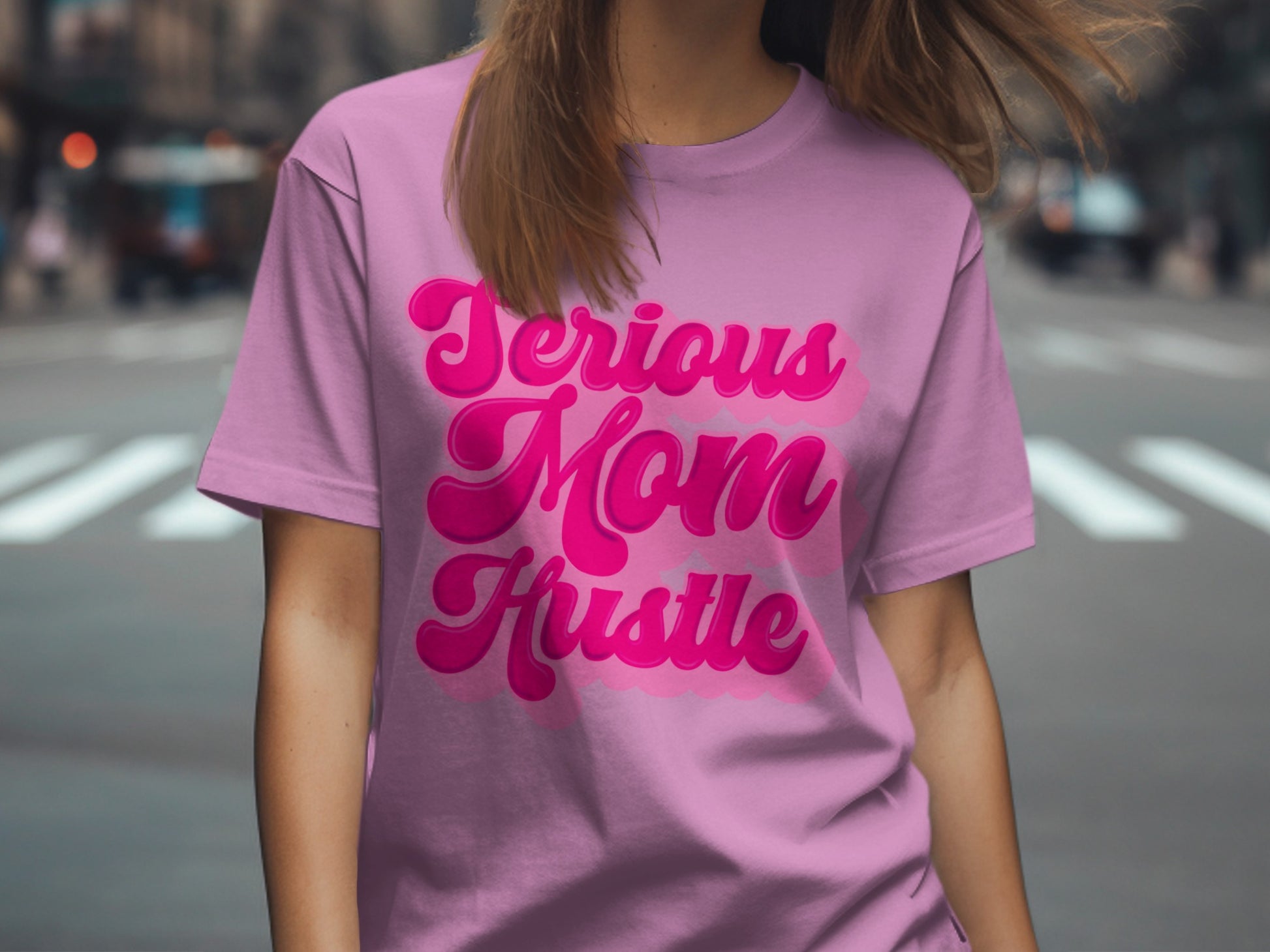 Serious Mom Hustle Graphic Tee Shirt
